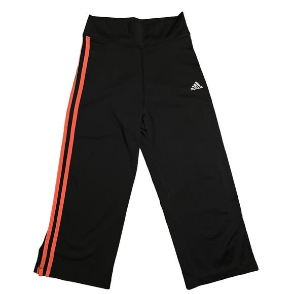 Adidas Workout Capris Black Climalite Stretch Yoga Pants - Picture 1 of 12